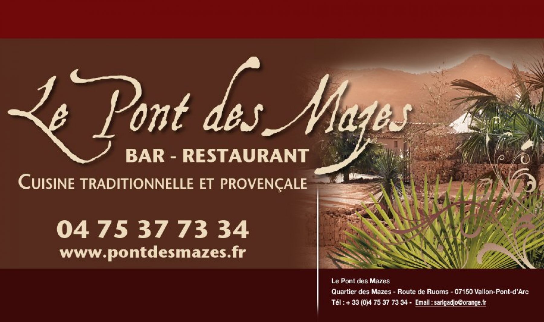 Restaurant le Pont des Mazes